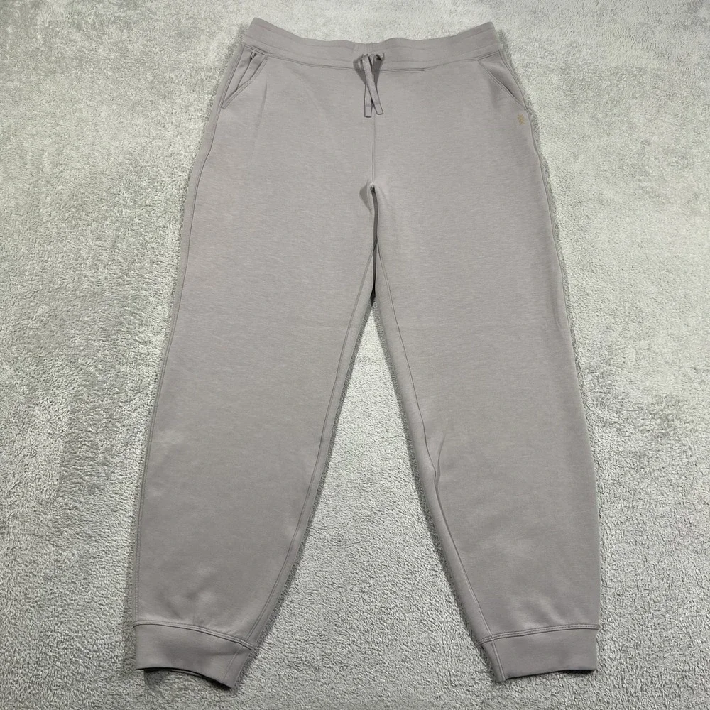 Rhone DreamGlow Jogger Sweatpants Womens XL Lounge High Rise Dove Gray
